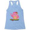 mrs yetti and her poops Racerback Tank