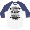 Super Cool Granny Of A Freaking Awesome Granddaughter 3/4 Sleeve Shirt