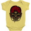 american football skull Baby Onesie