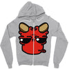 devil face 2 Zipper Hoodie
