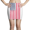 t-rex vintage american flag Mini Skirts