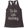 lazy day humour Racerback Tank