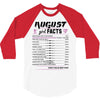 August Girl Facts Virgo 3/4 Sleeve Shirt