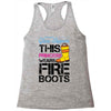 Forget Glass Slippers This Princess Wears Fire Boots Racerback Tank