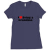i love being a grandma Ladies Fitted T-Shirt