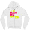 little boobed and tattoed Zipper Hoodie
