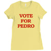 vote for pedro ringer t shirt napoleon dynamite ninja skills Ladies Fitted T-Shirt