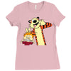 Calvin and hobbes Ladies Fitted T-Shirt