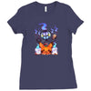ghostly halloween Ladies Fitted T-Shirt