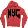 nyc new york city Zipper Hoodie