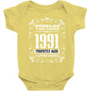 vintage made in 1991 perfectly aged a living legend Baby Bodysuit