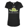 team herbivore! Maternity Scoop Neck T-shirt