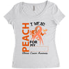 wear peach for  my [you can write any name] Women's Triblend Scoop T-shirt