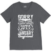 This Girl Is Taken By A Super Sexy January Boyfriend V-Neck Tee
