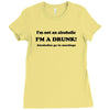 im not an alcoholic im a drunk t shirt x large funny beer pong keg par Ladies Fitted T-Shirt