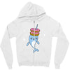narwhal donuts kawaii cute unicorn harajuku sweet cool awesome Zipper Hoodie