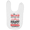 There's This Boy Who Stole My Heart He Calls Me Momma Baby Bibs