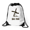 big fan Drawstring Bags
