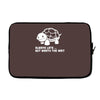 always late worth wait funny turtle Laptop sleeve