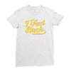 i text back Ladies Fitted T-Shirt