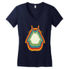 Totoro Retro Women's V-Neck T-Shirt