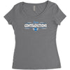 contradictions Women's Triblend Scoop T-shirt