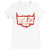 behind beard is a handsome man Ladies Fitted T-Shirt