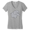 elephant cute Women's V-Neck T-Shirt