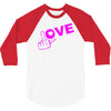 fuck love party 3/4 Sleeve Shirt