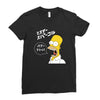 Homer Simpson Ladies Fitted T-Shirt