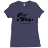 pie and chips   food of the gods Ladies Fitted T-Shirt