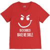 boobies make me smile V-Neck Tee