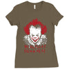 we all float down here Ladies Fitted T-Shirt