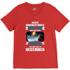 Never Underestimate A Man Who Watches Lost in Space And Was Born in De V-Neck Tee