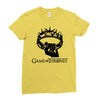 gold Ladies Fitted T-Shirt
