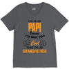 I'm Called Papi Because  I'm Way Too Cool To Be Called Grandfather V-Neck Tee