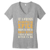 if loving pumpkin spice makes me a basic bitch Women's V-Neck T-Shirt