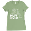 muff diver Ladies Fitted T-Shirt