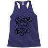 don't stop the music Racerback Tank