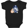 droid hug Baby Bodysuit