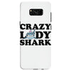 crazy lady shark Samsung Galaxy S8 Case