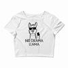 no drama llama Crop Top