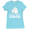 pull my finger Ladies Fitted T-Shirt