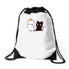 purr evil 2 Drawstring Bags
