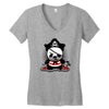 pirate panda Women's V-Neck T-Shirt