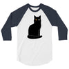 black cat 3/4 Sleeve Shirt
