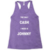 the only cash i need is johnny Racerback Tank