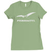 pterodactyl dinosaur Ladies Fitted T-Shirt