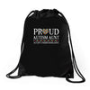 proud autism aunt Drawstring Bags
