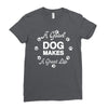 a good dog makes a great life Ladies Fitted T-Shirt